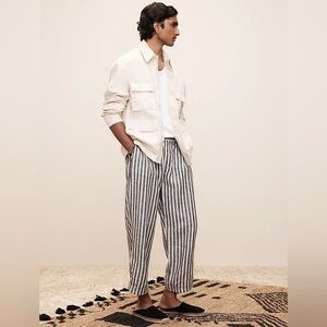 NWOT! Banana Republic x The White Lotus Pleated Linen Pull-On Pant - XL